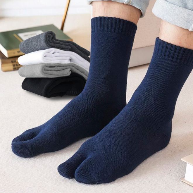 men socks, tabi socks, cotton socks, winter socks, split toe socks