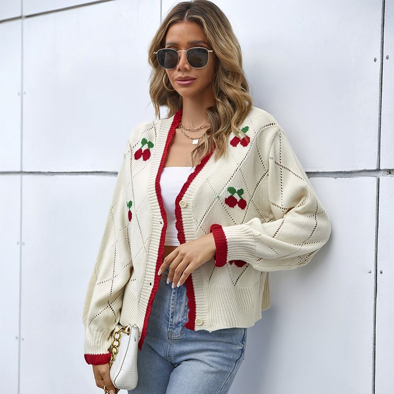 women cardigan, knitted cardigan, loose cardigan, button cardigan