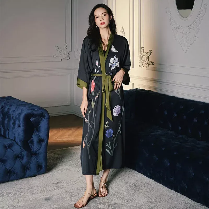 MAIN-Satin-Kimono-Sleepwear-Long-Robe-–-Dark-Bloom-KIMONOMO-3