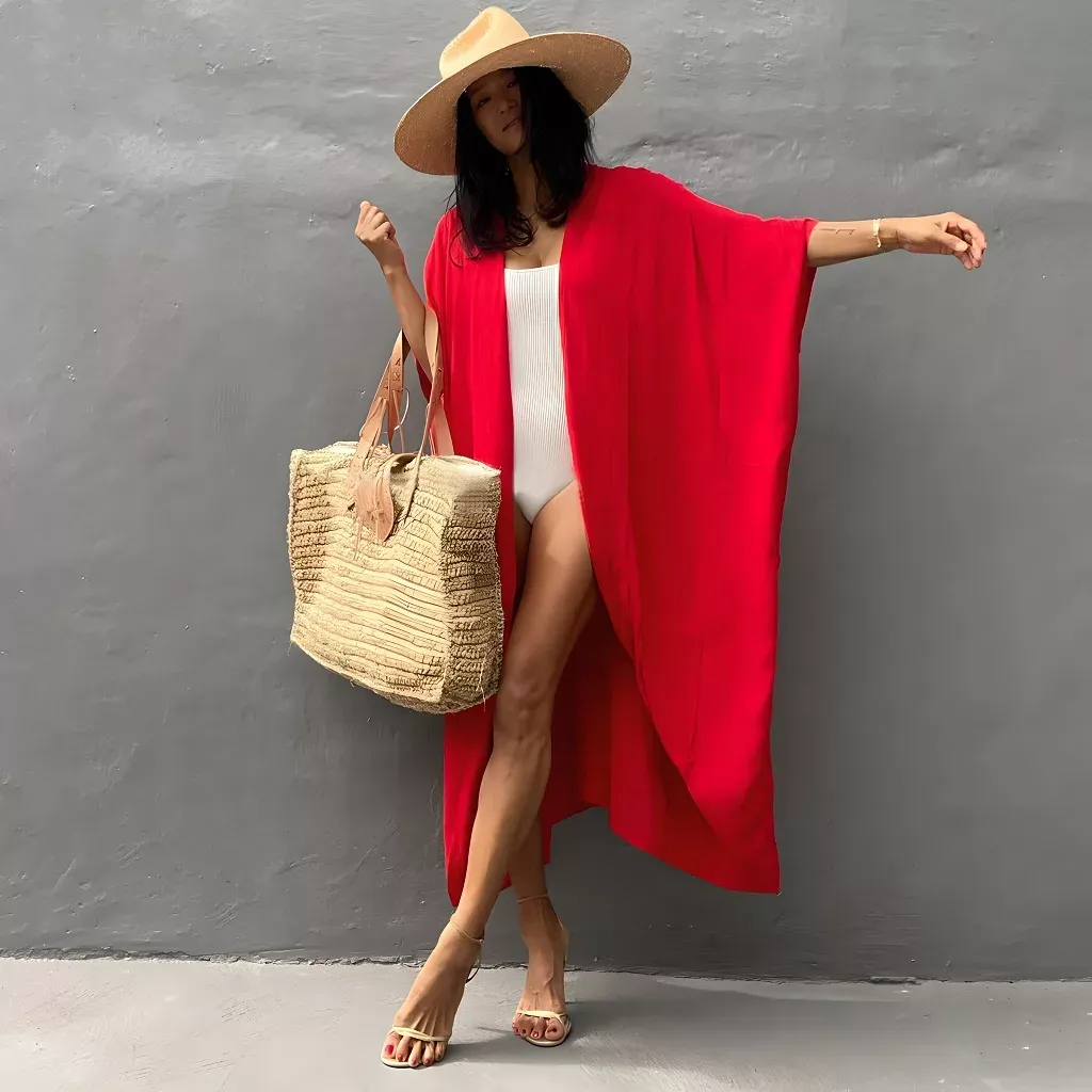 Red-Beach-Cover-Up-Kimono-KIMONOMO-red-1-problembo.com_