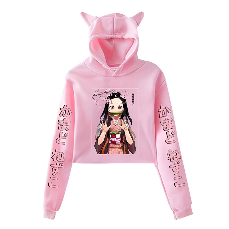 anime hoodie, cat ears hoodie
