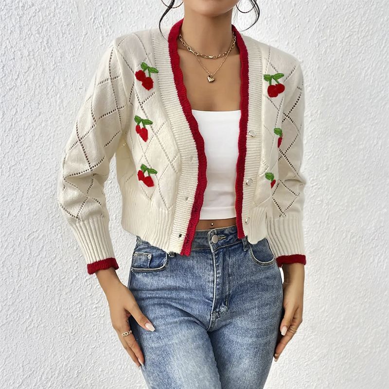 women cardigan, knitted cardigan, loose cardigan, button cardigan