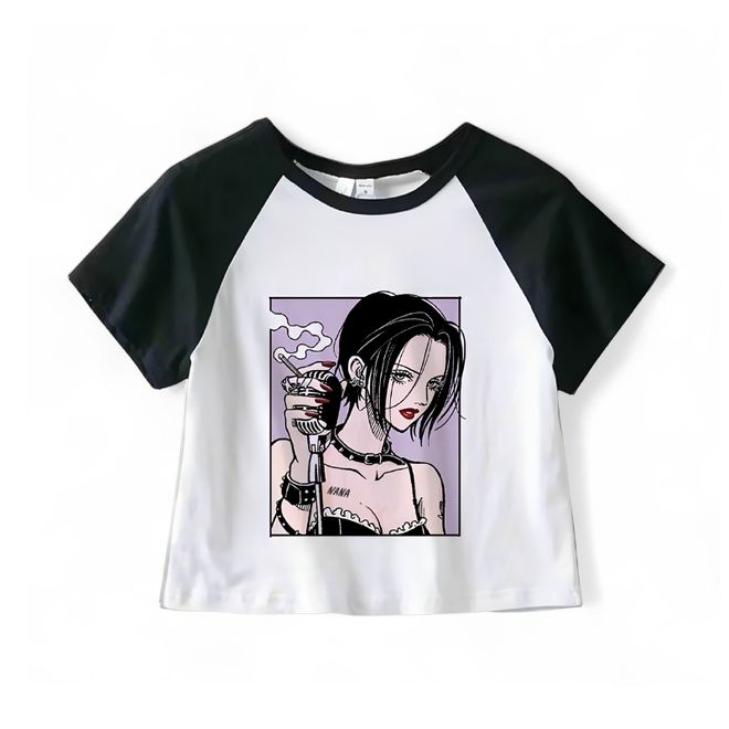 crop top t shirt, anime t-shirt